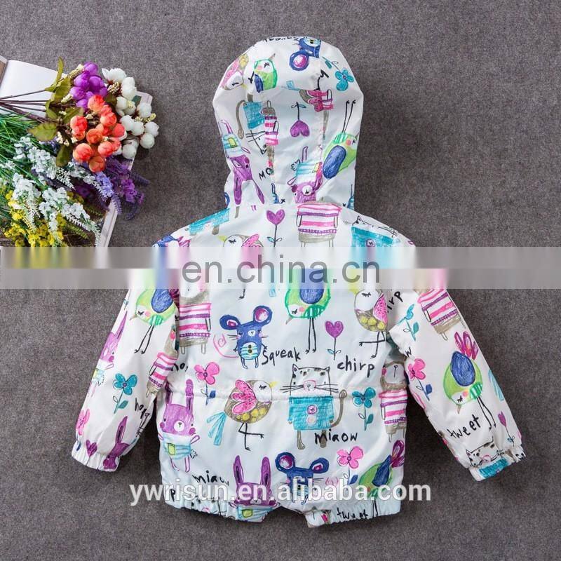 2017 Animal Wholesale Children Custom Outfit Kids Bomber Rain Jacket
