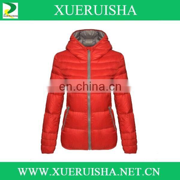 2016 warm color down jacket for girls to keep warm