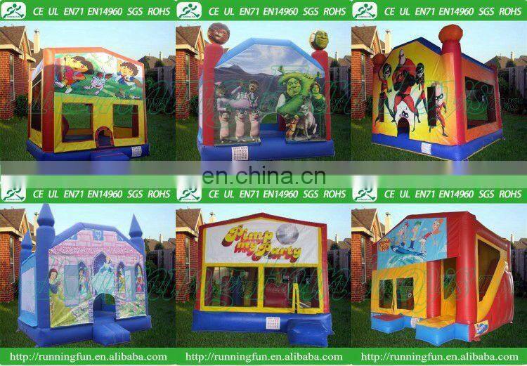 Mini inflatable clown open bouncy castle