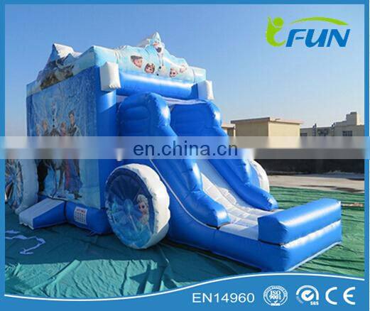 inflatable princess bouncer twist combo / princess bounce house with slide / inflatable bouncy house twist slide