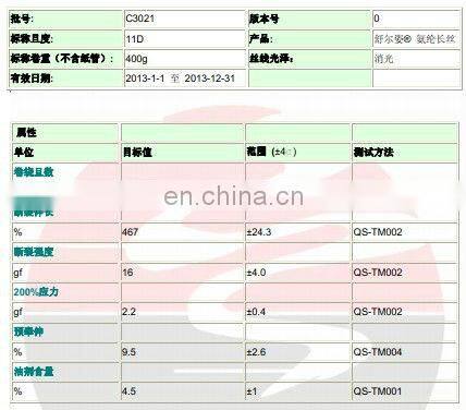 cheap wholesale 10D spandex yarn for textile