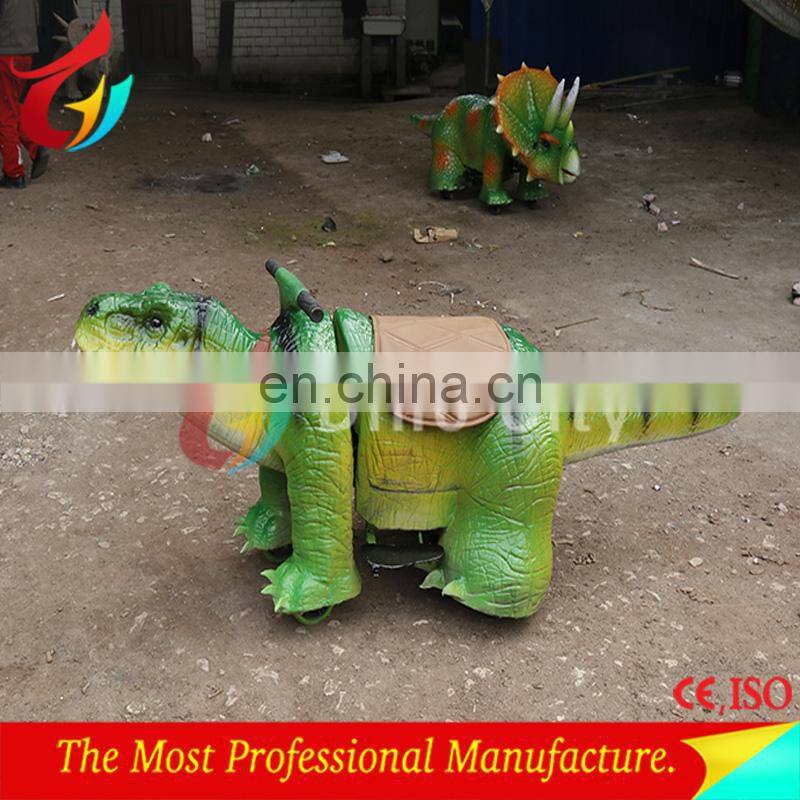 Kids amusement electric dinosaur car
