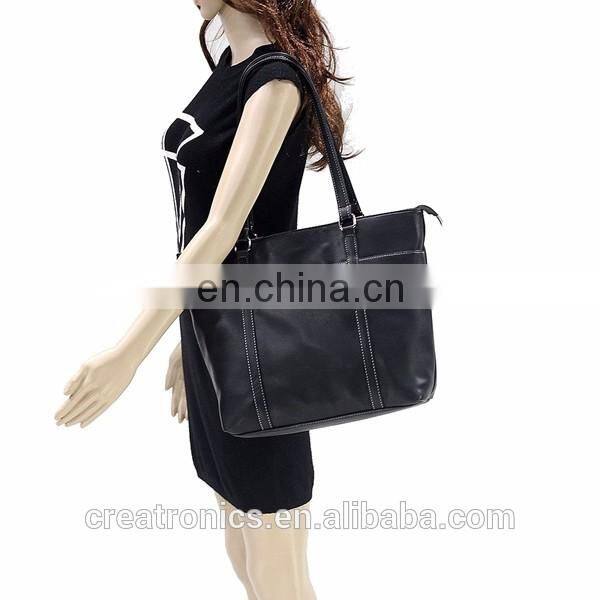 CR Hot Promotion fashion women leather PU soft handbag designer laptop bag shoulder bags women bag