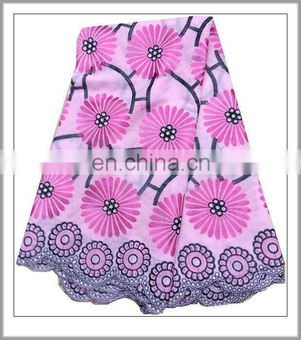high quality swiss cotton voile lace(CH056H)