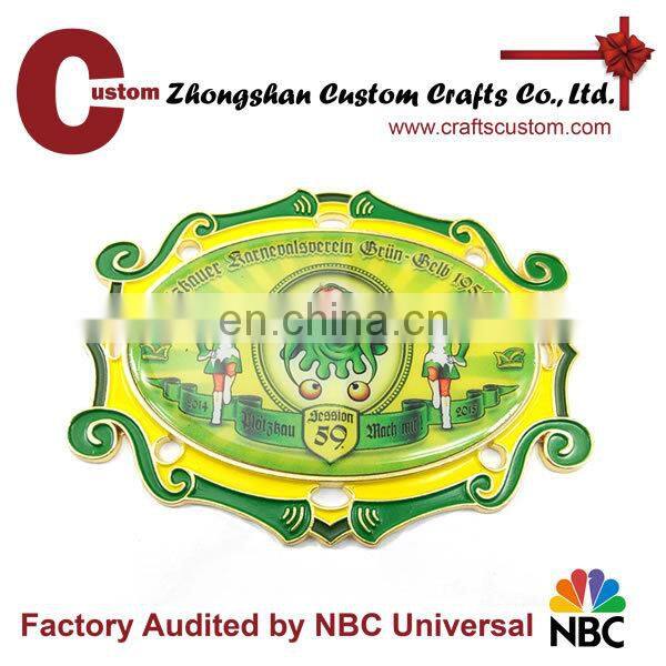 factory custom Running Santa Christmas medal