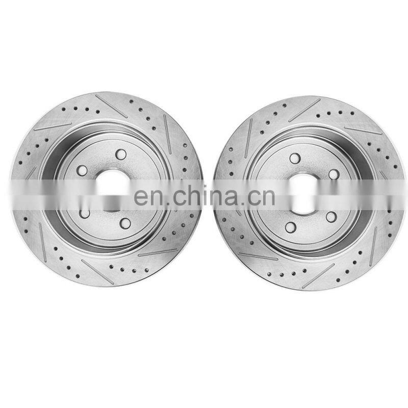 Front+Rear Rotors For 2005 2006 2007 2008 2009 2010 GRAND CHEROKEE 52089275AB