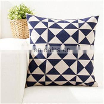Custom Simple digital printing cotton linen throw pillow case cover