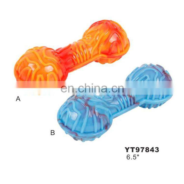 TPR dog chew bone toy teeth cleaning durable dog toys