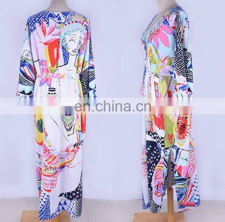 Print Cover up Beach Woman Pareo Beach cover up Robe de Plage Bikini Cover up Saida de Praia Sarong Swimsuit cover up Beachwear