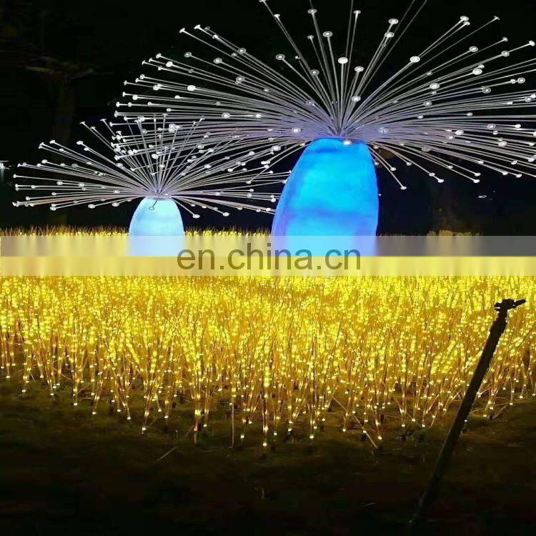 Hot Led Wheat light Outdoor Decorative Garden Lights simulation luminescence Wheat light ABS hair rod copper wire Wheat light