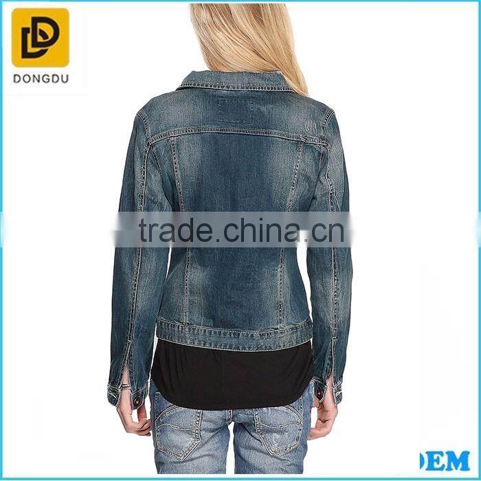 OEM hot sale long sleeve men windproof and windproof rain denim jacket