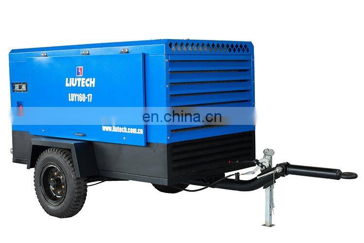 Liutech Most Efficient 17bar Portable Screw Compressor For Ground Engineering Drilling