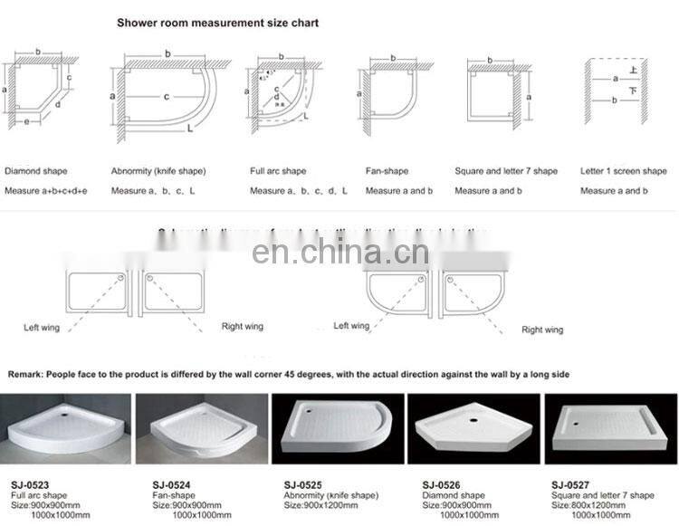 10 mm thickness shower room frameless glass shower door interior screen door