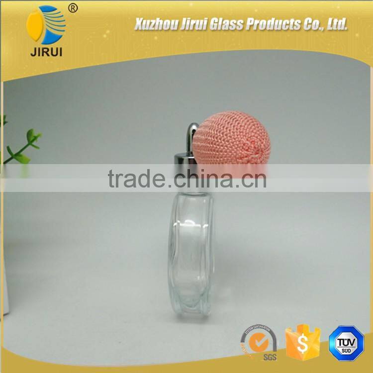 50ml round clear glass perfume bottles with ball pump