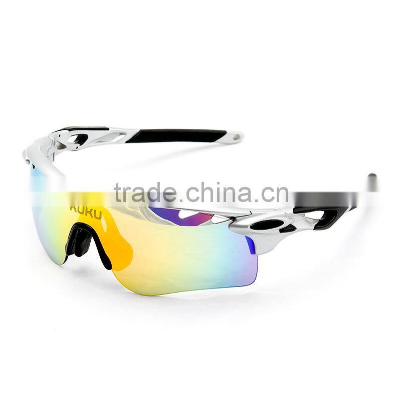 Hottest selling low MOQ color mixing 5 interchangeable lens bicycle sport sun glasses