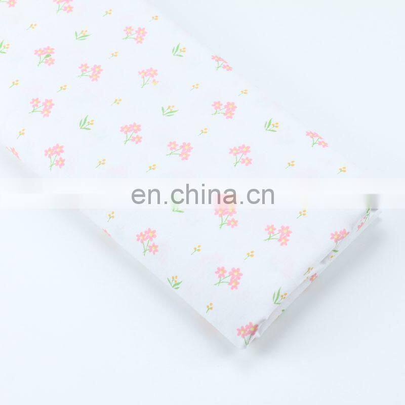 Cartoon panda small floral printing fabric wholesale kindergarten baby bed products neonatal bag cotton fabric