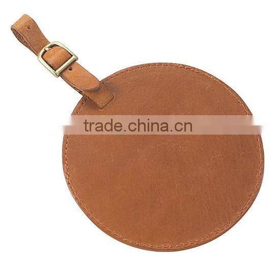 2016 new design genuine leather colorful circle travel luggage tags luggage accessories