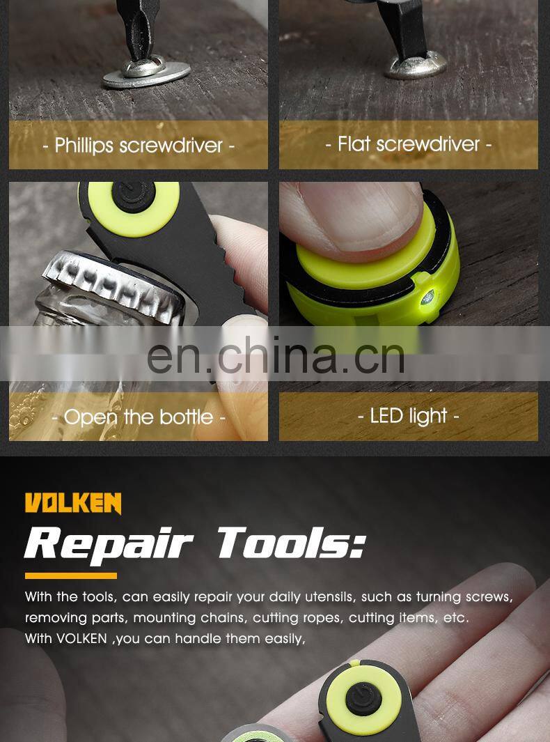 Outdoor Multi-Function EDC Tools Mini Key Chain Screwdriver Portable Lanyard Tools Gift Customized