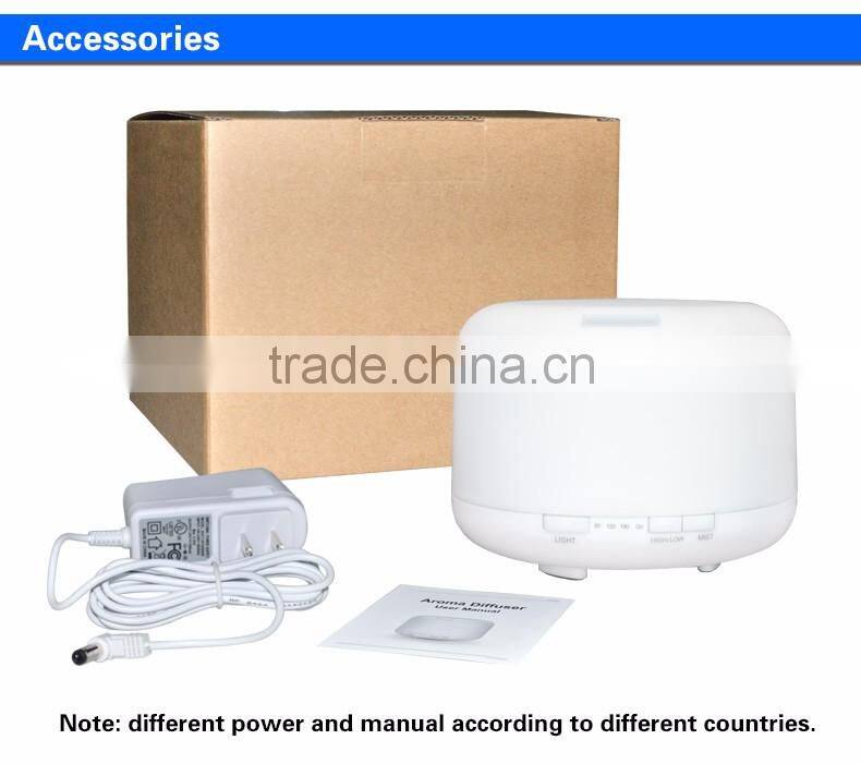 2016 Big Capacity 500ml Essential Oil Fragrance Diffuser Promotional Bladeless Fan Humidifier