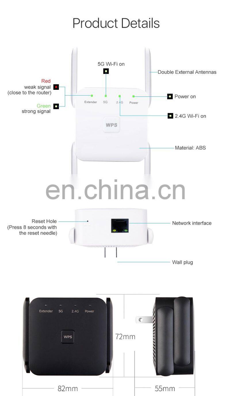 ALLINGE SDS530 Wifi Extender Wireless Mobile Phone 2G 3G 4G 2Km Long Range Wifi Repeater