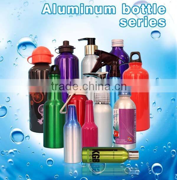 colored aluminum cosmetic bottle,skin care use aluminum bottle