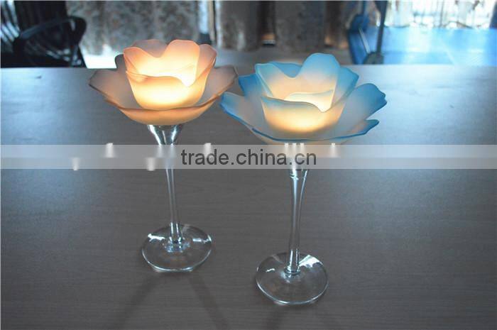 Lotus tealight candle holder candle jar flower candle