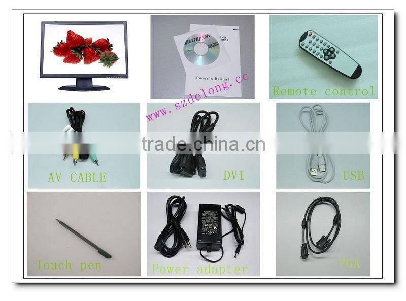 wholesale 22 inch N270 touch all in one desktop factory with Atom N270, 1.6G, fanless, VESA standard all in one computer