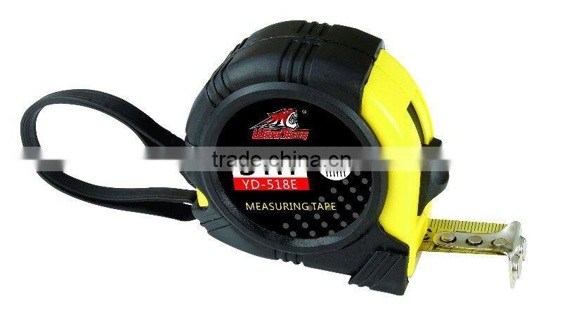 one stop rubber covered yellow abs case measuring tools
