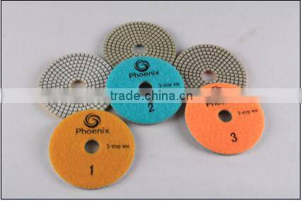 3 step polishing pad