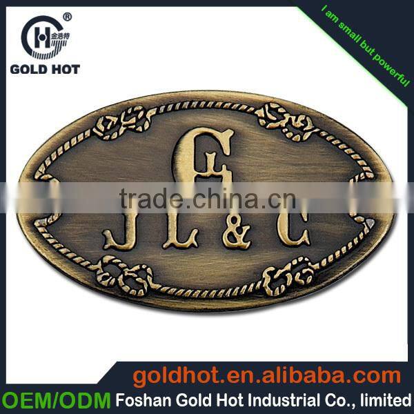 High quality golf nameplate name plate sample