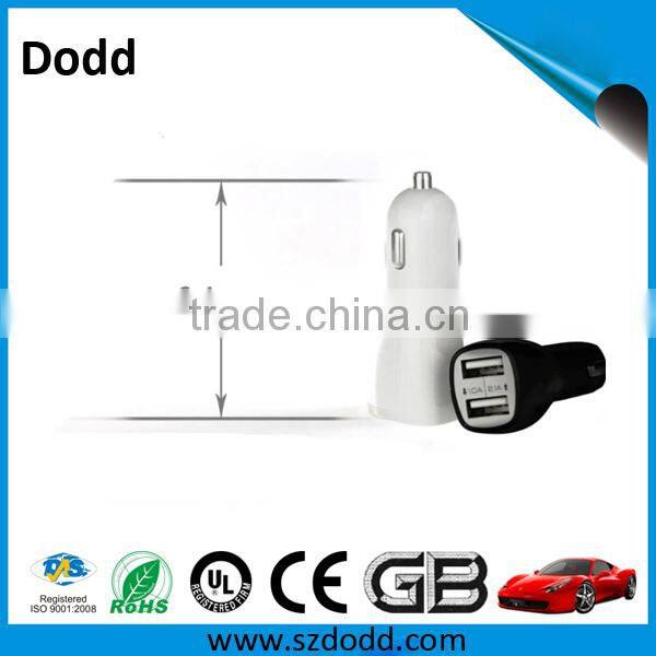 double usb car charger with led lighting logo original factory