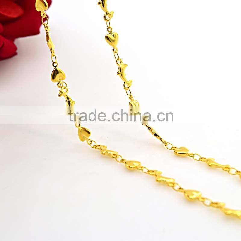 18k gold plated stainless steel jewellery female necklaces