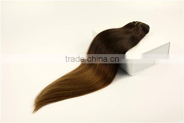 Manufacturer Wholesale Brazilian Human Hair wet and Wavy Clip in Hair Extensions
