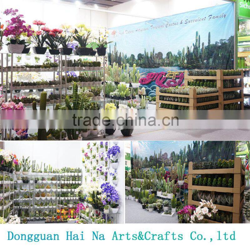 Office decorative artificial plants artificial tropical plants with square pot series