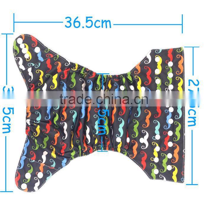 AnAnBaby Pocket Cloth Diaper Double Row Snaps Diapers