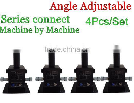 4PCS LED CO2 JET MACHINE 4 units per set for 1 Cylinder design , convenient co2 jet machine with led 12 x 3W RGB 3in1