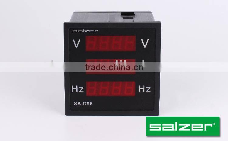 SALZER Brand SA-D96 AC V-A-Hz 96 Three Sets Digital AC Panel meter