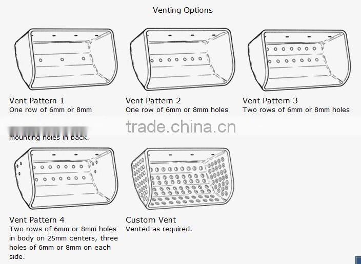 Fabricated steel elevator bucket