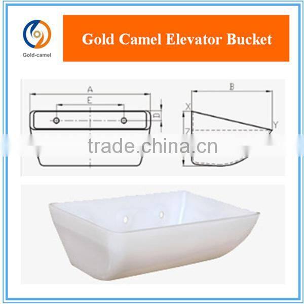 D type grain elevator bucket