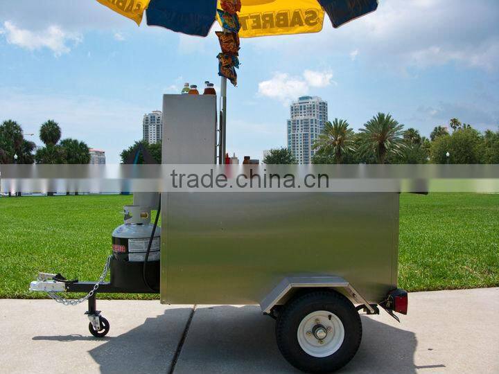 Most popular used mobile hot dog kiosk cart best China hot dog vending trailer