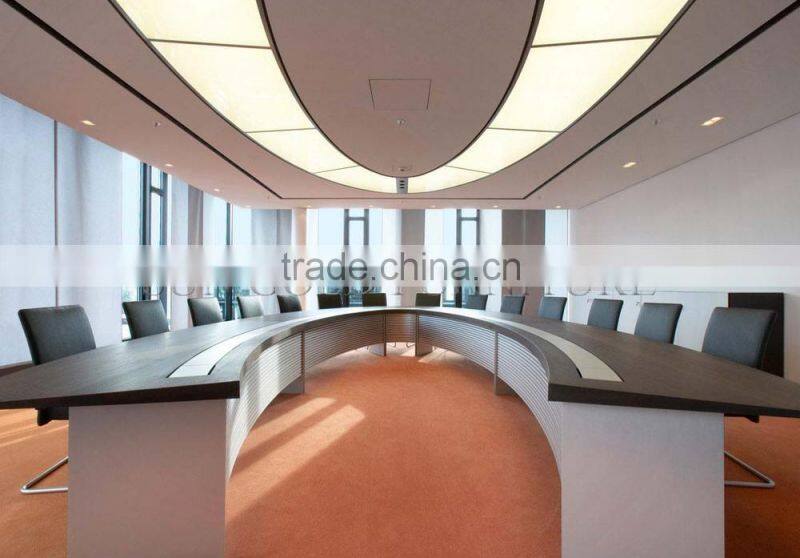 Luxury Wood Oval Desk Top Office Meeting Conference Room Table(SZ-MT099)