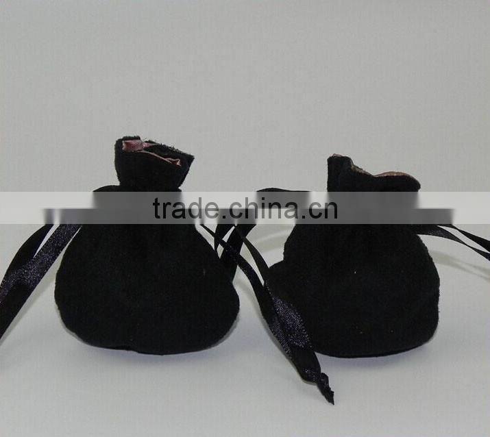 Custom Oval Velvet pouch Jewelry Drawstring Bag with custom printing