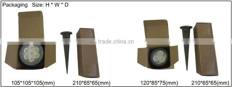 Outdoor waterproof IP65 high lumen and high quality CE RoHs 3*1w led garden light