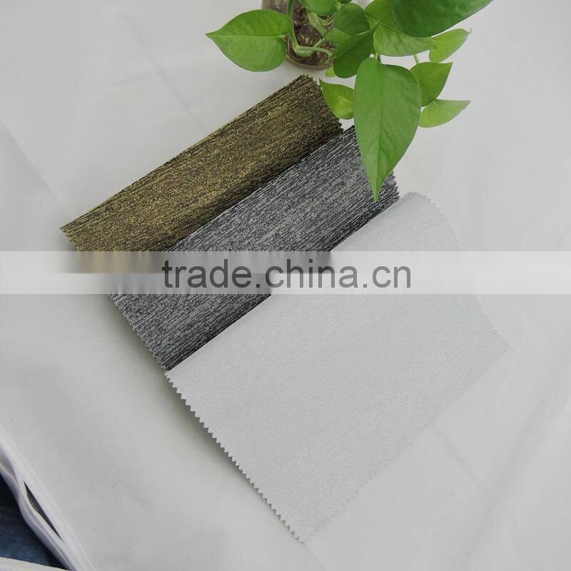 two tone fabric mesh with glitter powder for bags women