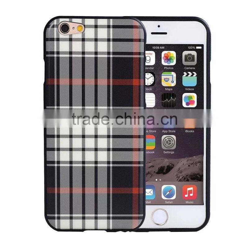 Fashion England Style Check Grain Case for Samsung Note 5 Note 4 E7 A7 A5 TPU Gel Back Cover SLD MT-5805