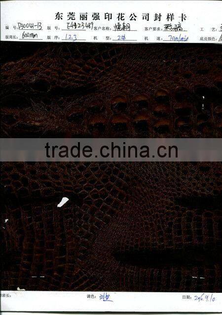 china 2013 crocodile pattern heat transfer film for textile