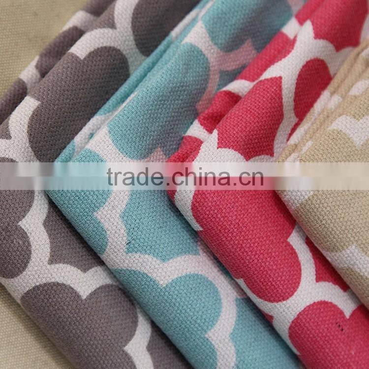 65% polyester 35% cotton Sofa cover fabric Printed canvas fabric