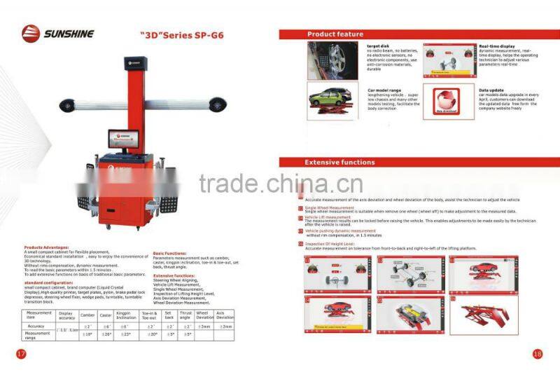 3D 4 wheel alignment, CE certificated