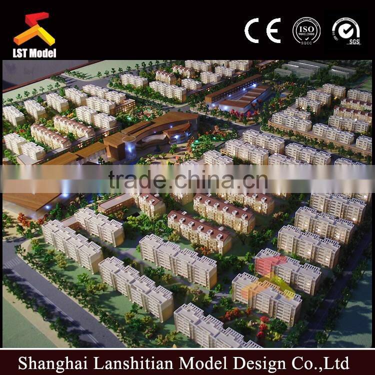 architectural miniature scale models for apartment residential buildings