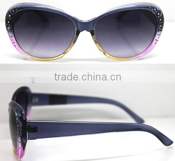 woman sunglasses with diamond, taizhou eyewear, 2015 hot glasses